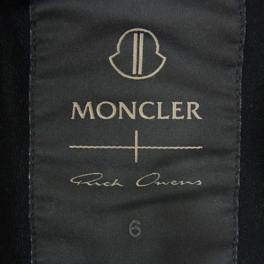 Rick Owens リックオウエンス I209N8C00001 SS LEVEL T-SHIRT モンクレール プリント 半袖 レベル Tシャツ ブラック系 S【中古】