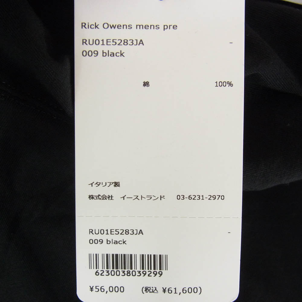 Rick Owens リックオウエンス 25SS RU01E5283-JA TOMMT-T トミー オーバーサイズ 半袖 Tシャツ ブラック系 ONE SIZE【中古】