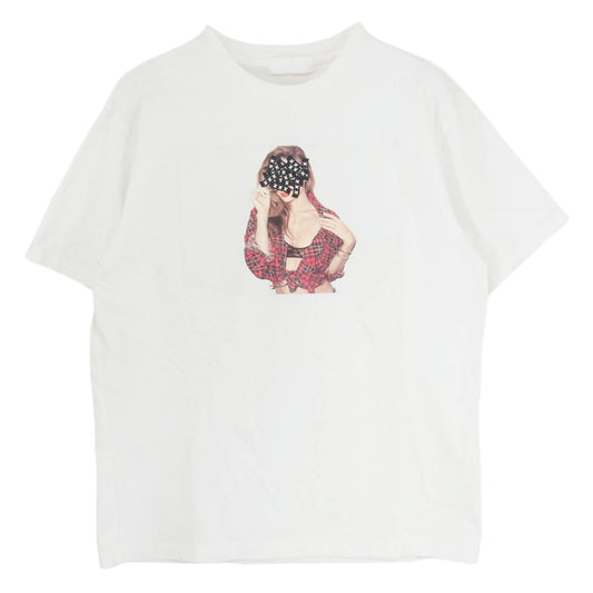 GOD SELECTION XXX ゴッドセレクション Miranda Kerr S/S Tee ミランダ・カー プリント クルーネック 半袖 Tシャツ ホワイト系 S【中古】