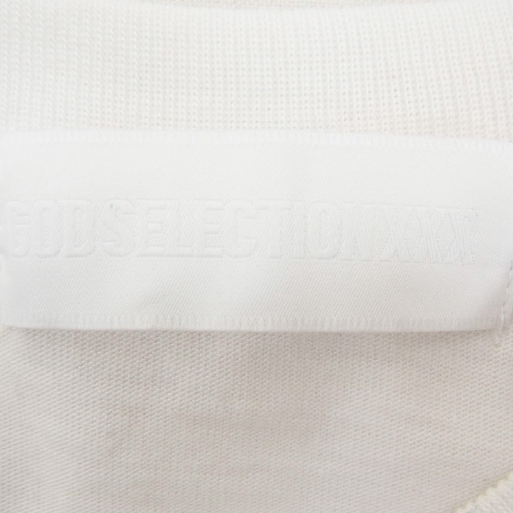 GOD SELECTION XXX ゴッドセレクション Miranda Kerr S/S Tee ミランダ・カー プリント クルーネック 半袖 Tシャツ ホワイト系 S【中古】