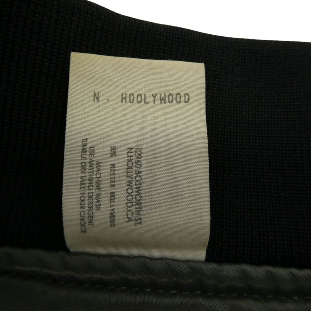N.HOOLYWOOD エヌハリウッド 17SS 971-BL02 L-2B JACKET SPECIAL フライト ジャケット ブルゾン ブラック系 38【中古】