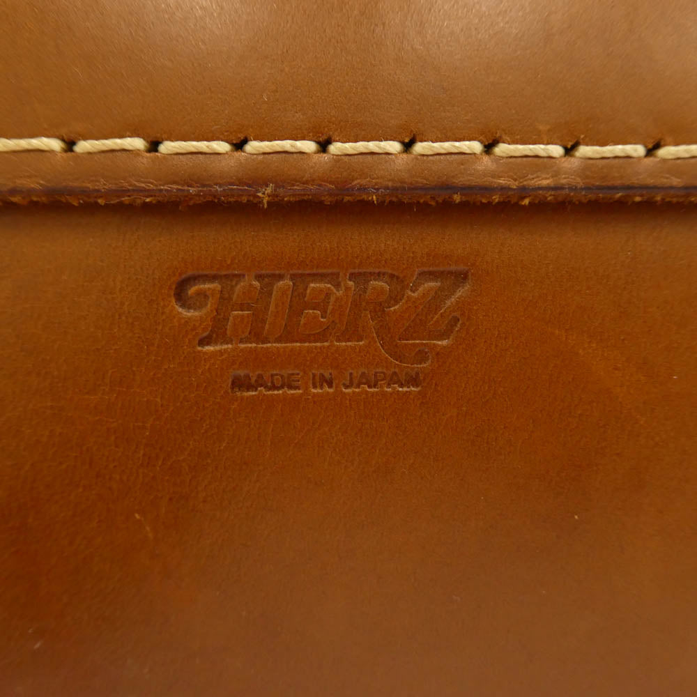 HERZ ヘルツ CT-2303 50周年記念 フィットバッグ 箱型 2WAY ハンドバッグ ショルダーバッグ ブラウン系【中古】