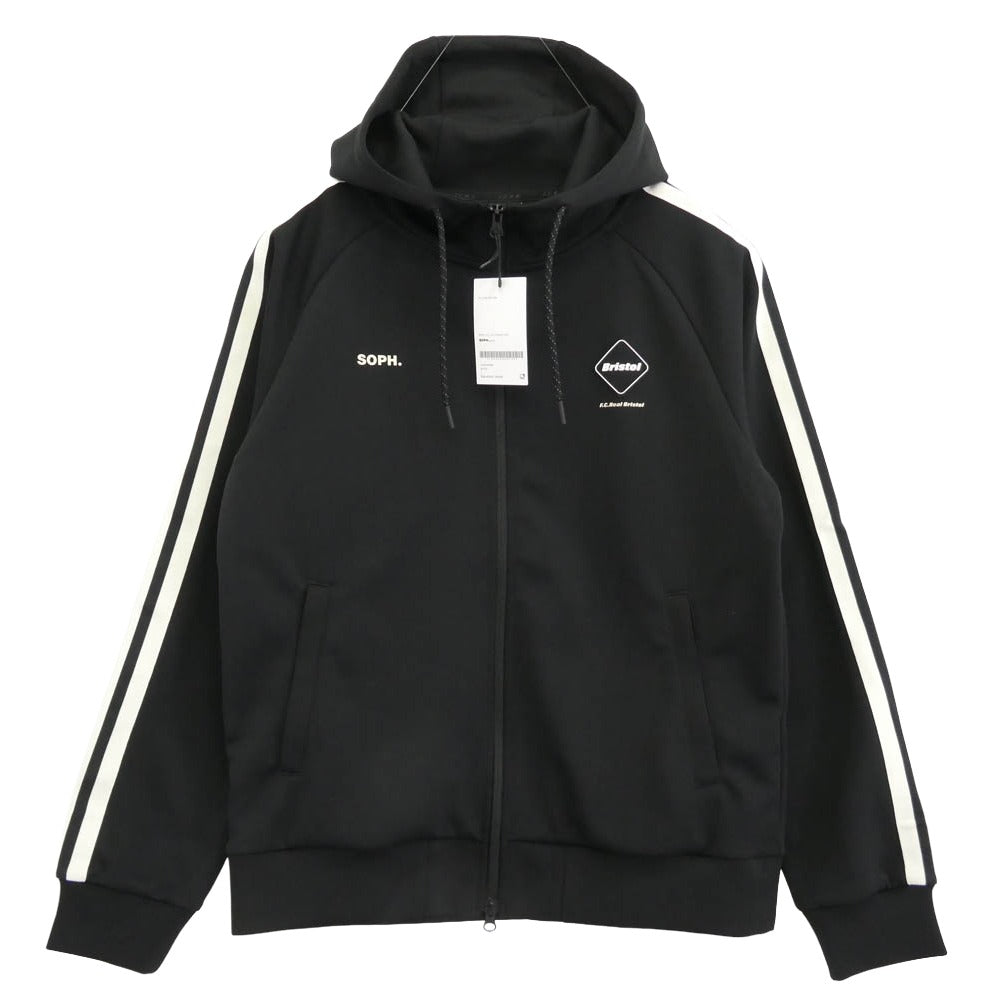 F.C.R.B. エフシーアールビー 26SS FCRB-260062 TRAINING TRACK ZIP-UP HOODIE ジップ アップ フーディー パーカー ブラック系 L【新古品】【未使用】【中古】