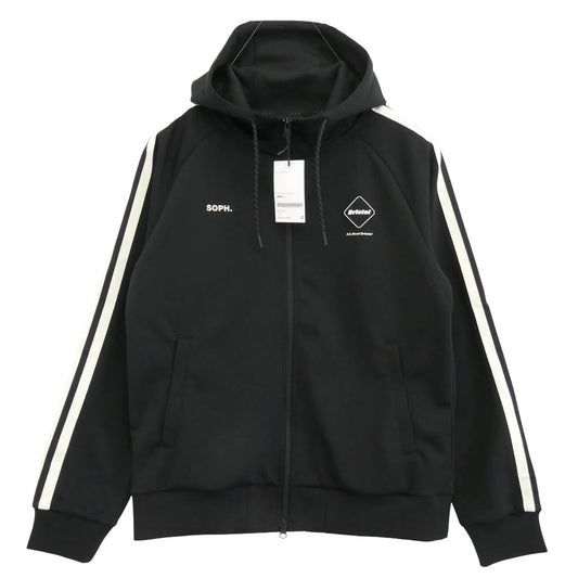 F.C.R.B. エフシーアールビー 26SS FCRB-260062 TRAINING TRACK ZIP-UP HOODIE ジップ アップ フーディー パーカー ブラック系 L【新古品】【未使用】【中古】
