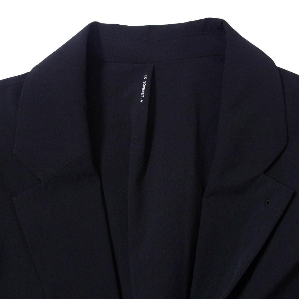 SOPHNET. ソフネット 25AW SPNT-252043 EX. BLEISURE JACKET BLACK ベンチレーション ナイロン テーラード ジャケット ブラック系 4【新古品】【未使用】【中古】