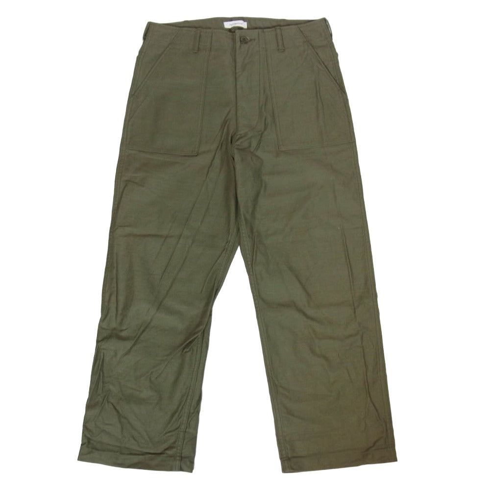 WTAPS ダブルタップス BRDT-PTM01 WMILL-TROUSER02 TROUSERS COTTON SATIN ミル ユーティリティ トラウザーズ ベイカー パンツ カーキ系 01【中古】
