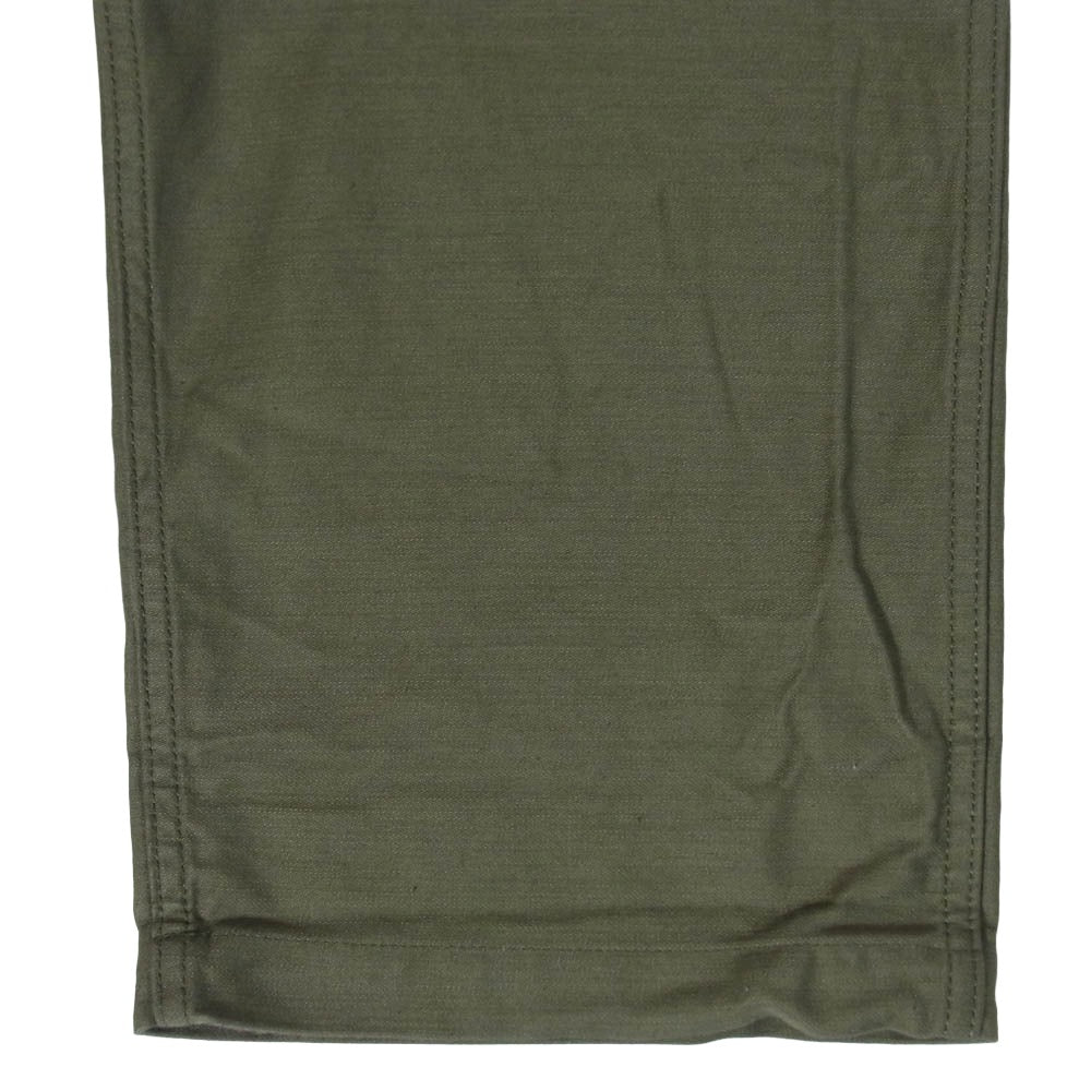 WTAPS ダブルタップス BRDT-PTM01 WMILL-TROUSER02 TROUSERS COTTON SATIN ミル ユーティリティ トラウザーズ ベイカー パンツ カーキ系 01【中古】
