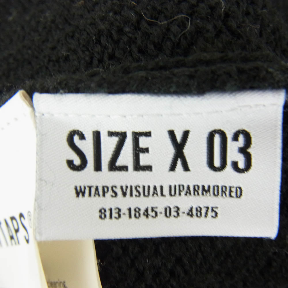 WTAPS ダブルタップス 21AW 212MADT-KNM02 VIBES SWEATER バイブス セーター ニット ブラック系 X03【中古】