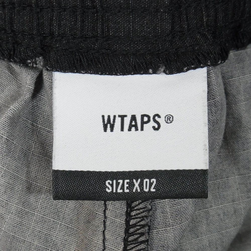 WTAPS ダブルタップス 23SS 231BRDT-PTM04 TROUSERS COTTON RIPSTOP トラウザー コットン パンツ ブラック系 02【中古】