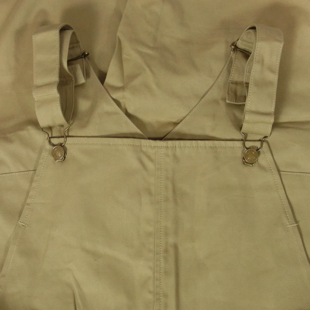 DESCENDANT ディセンダント 22SS 221WVDS-PTM03 WADER COTTON OVERALL ウェーダーコットン オーバーオール ベージュ系【美品】【中古】