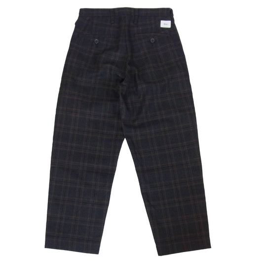 WTAPS ダブルタップス 20AW 202TQDT-PTM06 TUCK TROUSERS ウール トラウザー パンツ ネイビー系 01【中古】