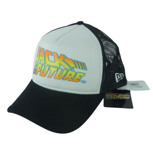 NEW ERA ニューエラ back to the future バックトゥザフューチャー メッシュ キャップ 中国製 ブラック系【中古】