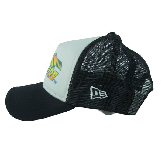 NEW ERA ニューエラ back to the future バックトゥザフューチャー メッシュ キャップ 中国製 ブラック系【中古】