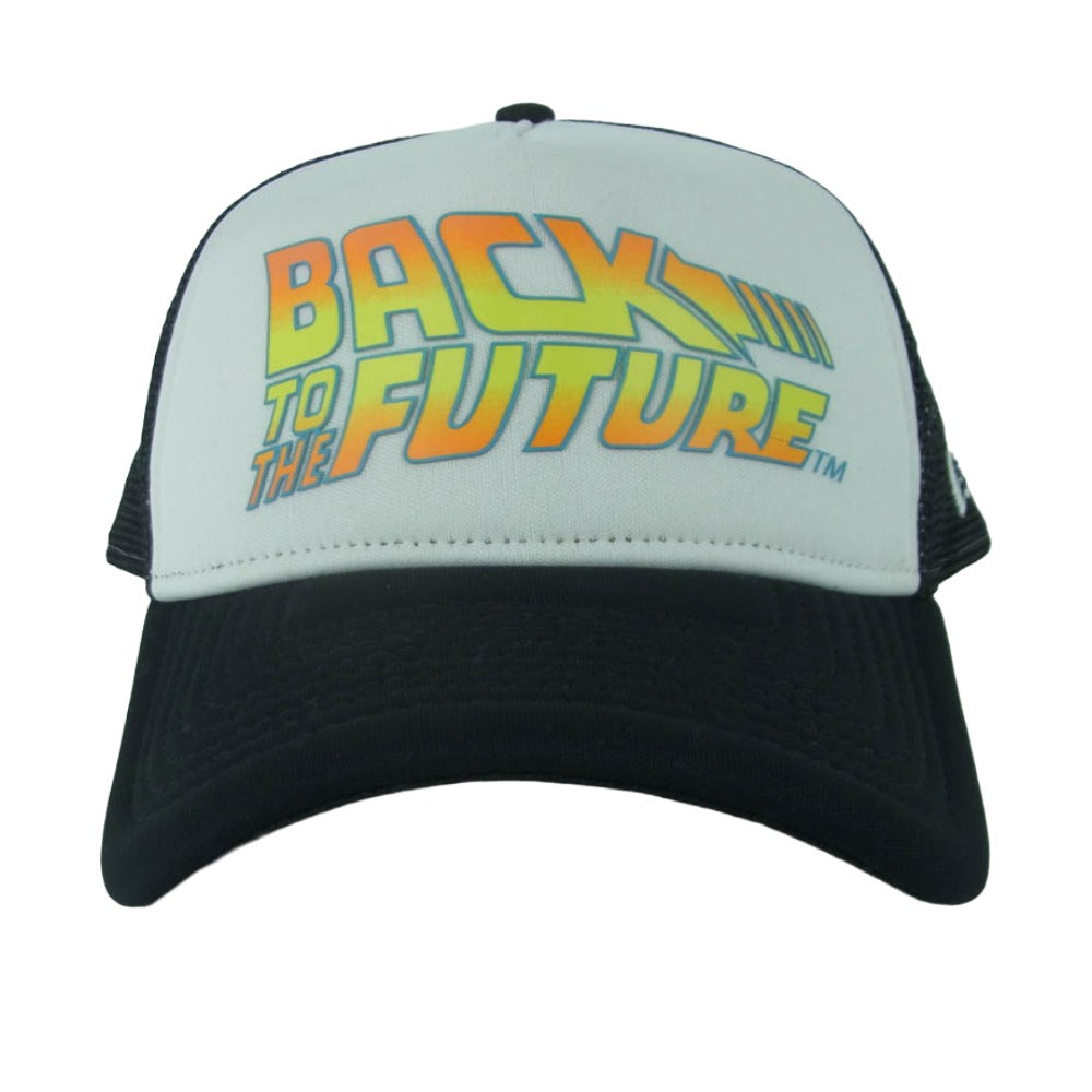 NEW ERA ニューエラ back to the future バックトゥザフューチャー メッシュ キャップ 中国製 ブラック系【中古】