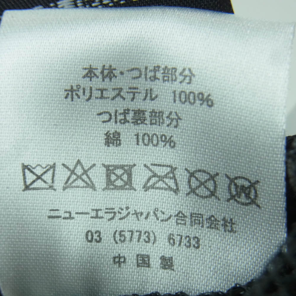 NEW ERA ニューエラ back to the future バックトゥザフューチャー メッシュ キャップ 中国製 ブラック系【中古】