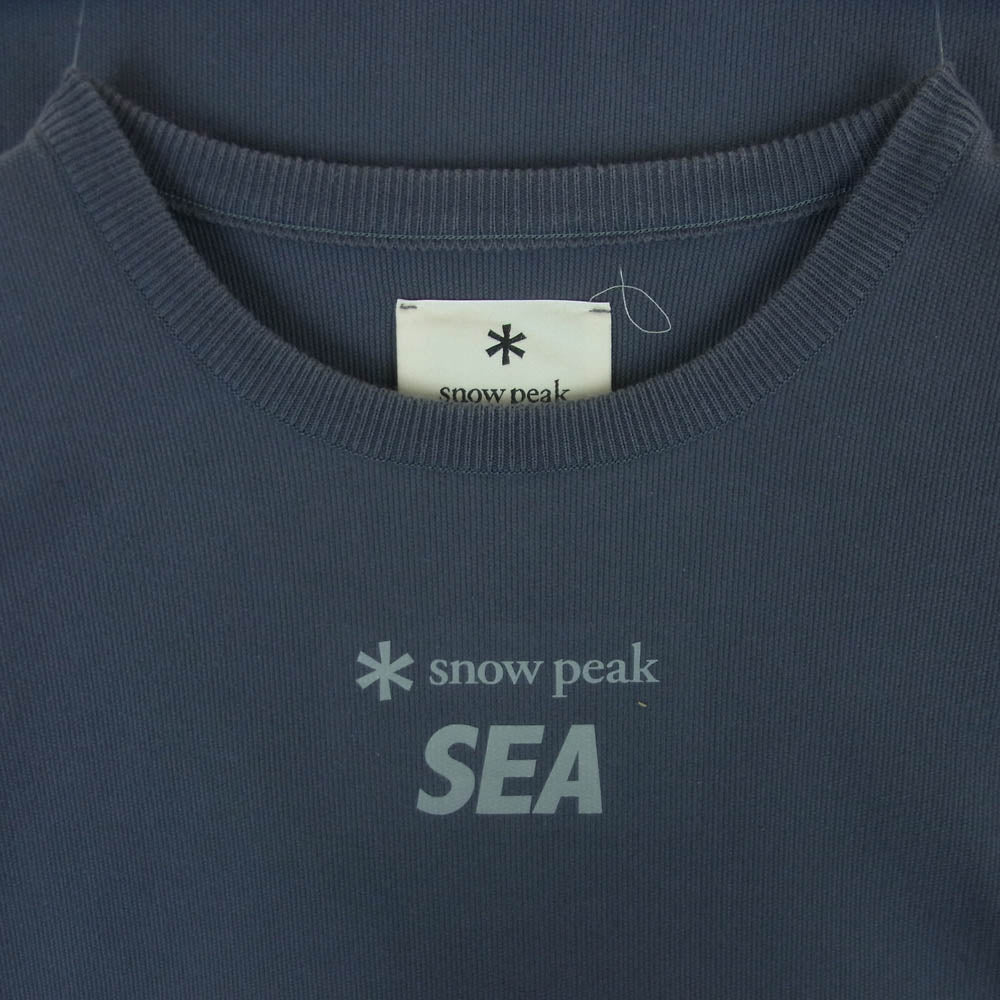 WIND AND SEA ウィンダンシー WAT-TS-21SU001 CO PE DRY S/S TSHIRT ドライ 半袖 Tシャツ 日本製 グレー系 L【中古】