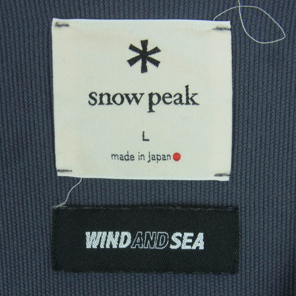 WIND AND SEA ウィンダンシー WAT-TS-21SU001 CO PE DRY S/S TSHIRT ドライ 半袖 Tシャツ 日本製 グレー系 L【中古】