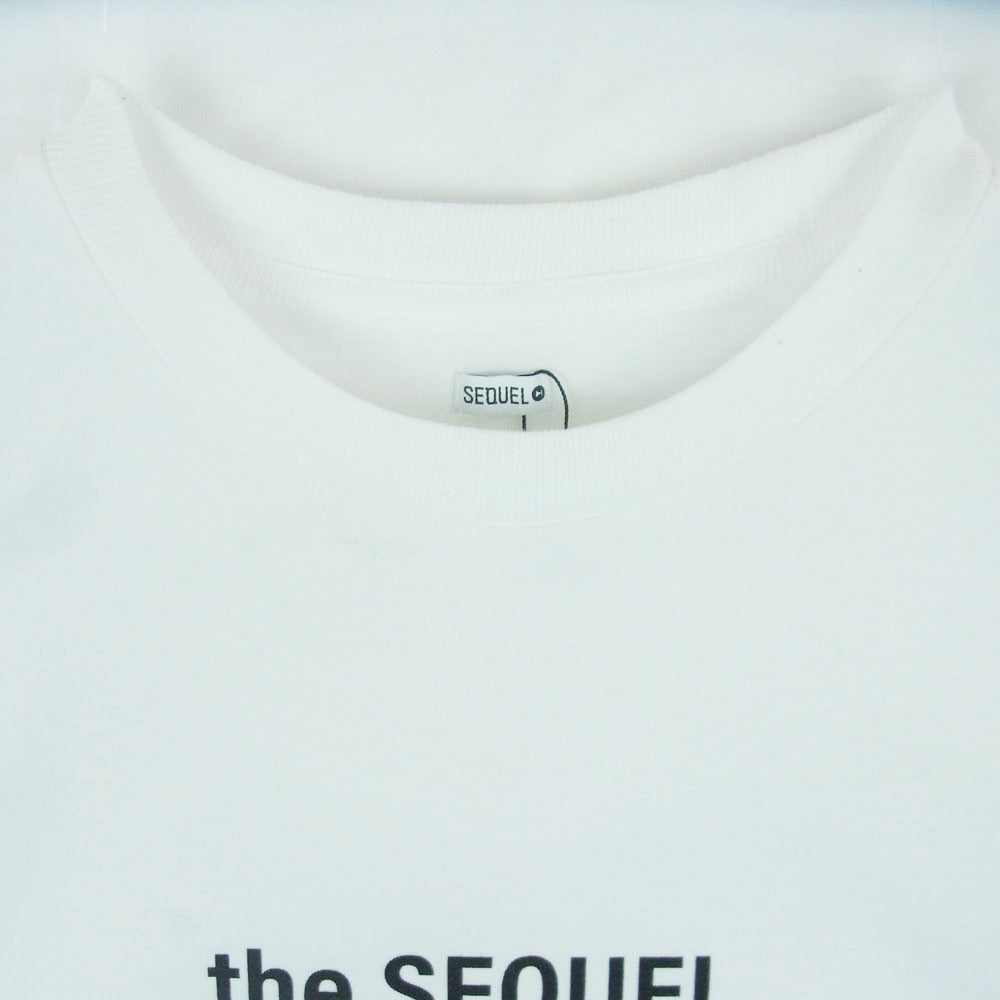 SEQUEL シークエル 22AW SQ-22AW-ST-07 STREET LIFE TEE ロゴ バックプリント ストリートライフ プリント 半袖 Tシャツ カットソー ホワイト系 L【中古】