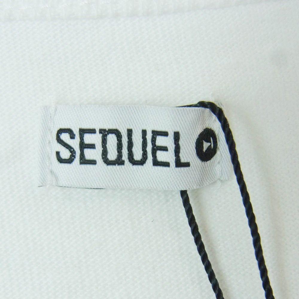 SEQUEL シークエル 22AW SQ-22AW-ST-07 STREET LIFE TEE ロゴ バックプリント ストリートライフ プリント 半袖 Tシャツ カットソー ホワイト系 L【中古】