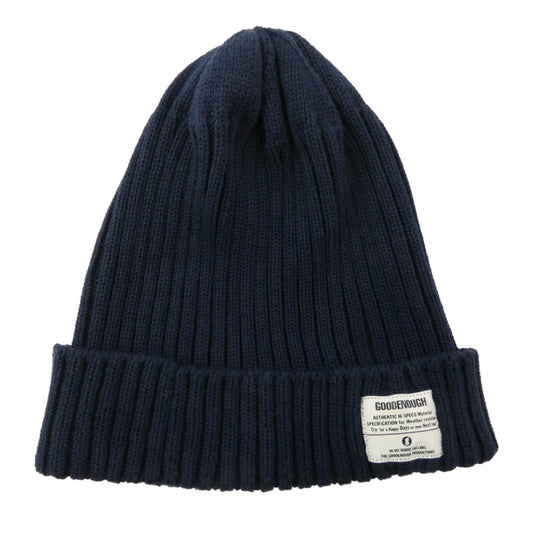 GOODENOUGH グッドイナフ GE-138022 RIBBING BEANIE リブ ビーニー ニットキャップ ネイビー系【中古】