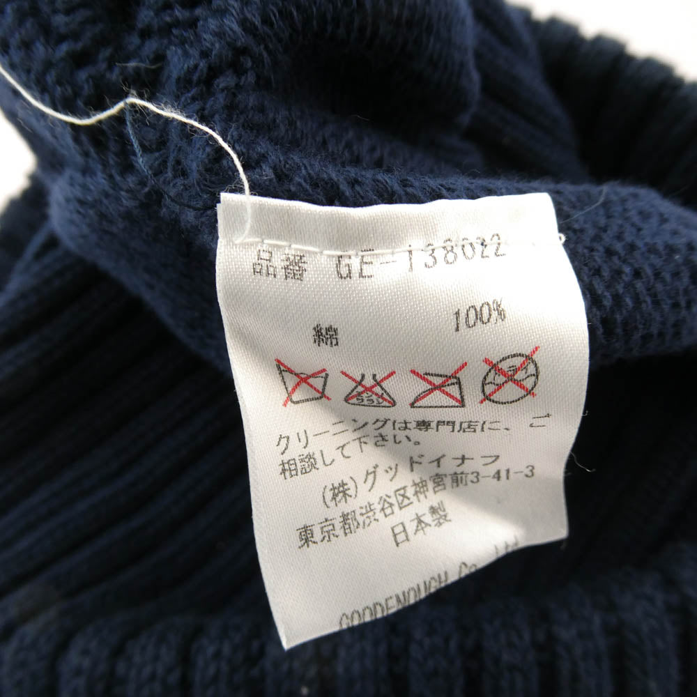 GOODENOUGH グッドイナフ GE-138022 RIBBING BEANIE リブ ビーニー ニットキャップ ネイビー系【中古】