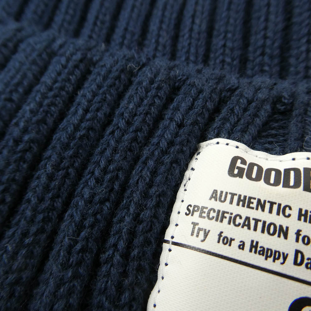 GOODENOUGH グッドイナフ GE-138022 RIBBING BEANIE リブ ビーニー ニットキャップ ネイビー系【中古】