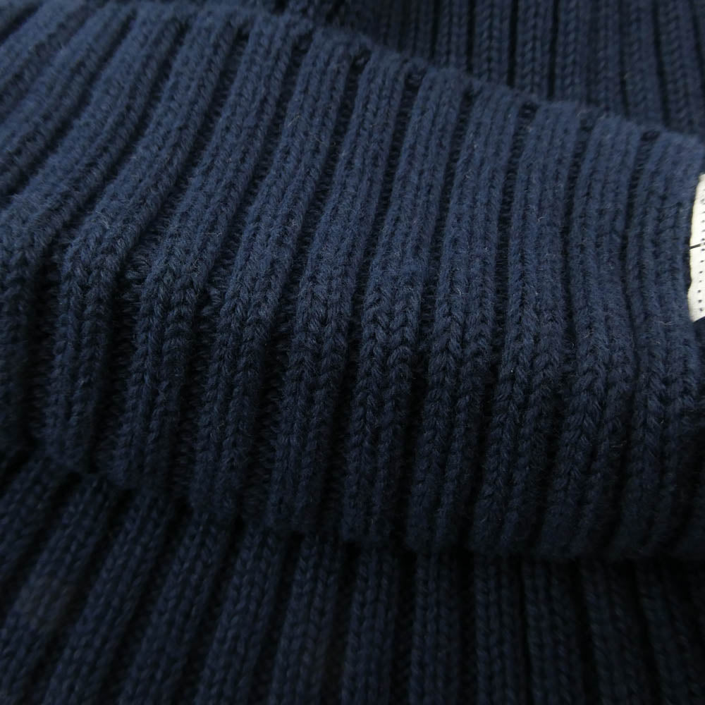 GOODENOUGH グッドイナフ GE-138022 RIBBING BEANIE リブ ビーニー ニットキャップ ネイビー系【中古】