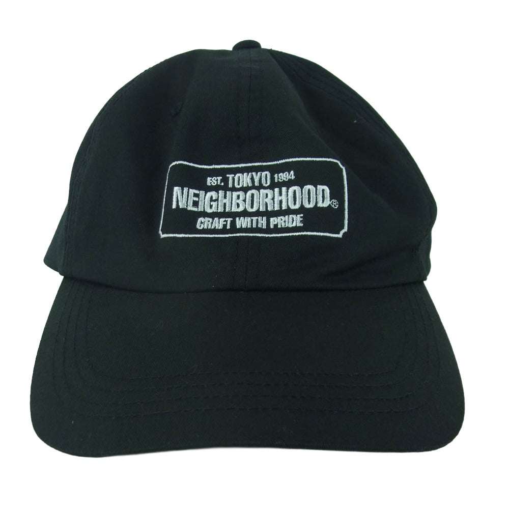 NEIGHBORHOOD ネイバーフッド 23SS 231YGNH-HT07 DAD CAP ダッド キャップ 帽子 日本製 ブラック系 F【中古】