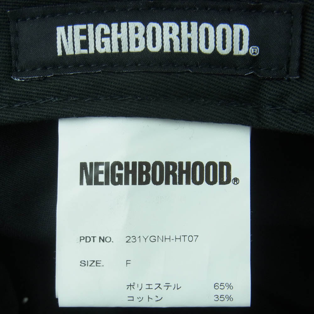 NEIGHBORHOOD ネイバーフッド 23SS 231YGNH-HT07 DAD CAP ダッド キャップ 帽子 日本製 ブラック系 F【中古】