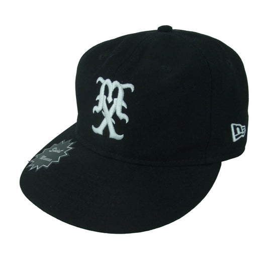 SAINT MICHAEL セントマイケル 24SS New Era ロゴ刺繍 ベースボール キャップ 帽子 中国製 ブラック系【中古】