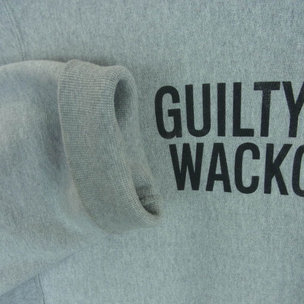 WACKO MARIA ワコマリア guilty parties ロゴ クルーネック スウェット コットン 日本製 グレー系 XL【中古】