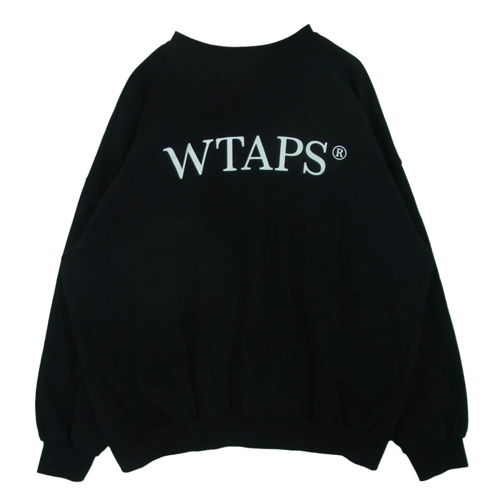 WTAPS ダブルタップス SNEAK COLLECTION VISUAL UPARMORED スニーク クルーネック スウェット ブラック系 04【中古】