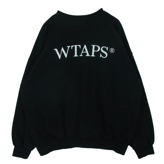 WTAPS ダブルタップス SNEAK COLLECTION VISUAL UPARMORED スニーク クルーネック スウェット ブラック系 04【中古】