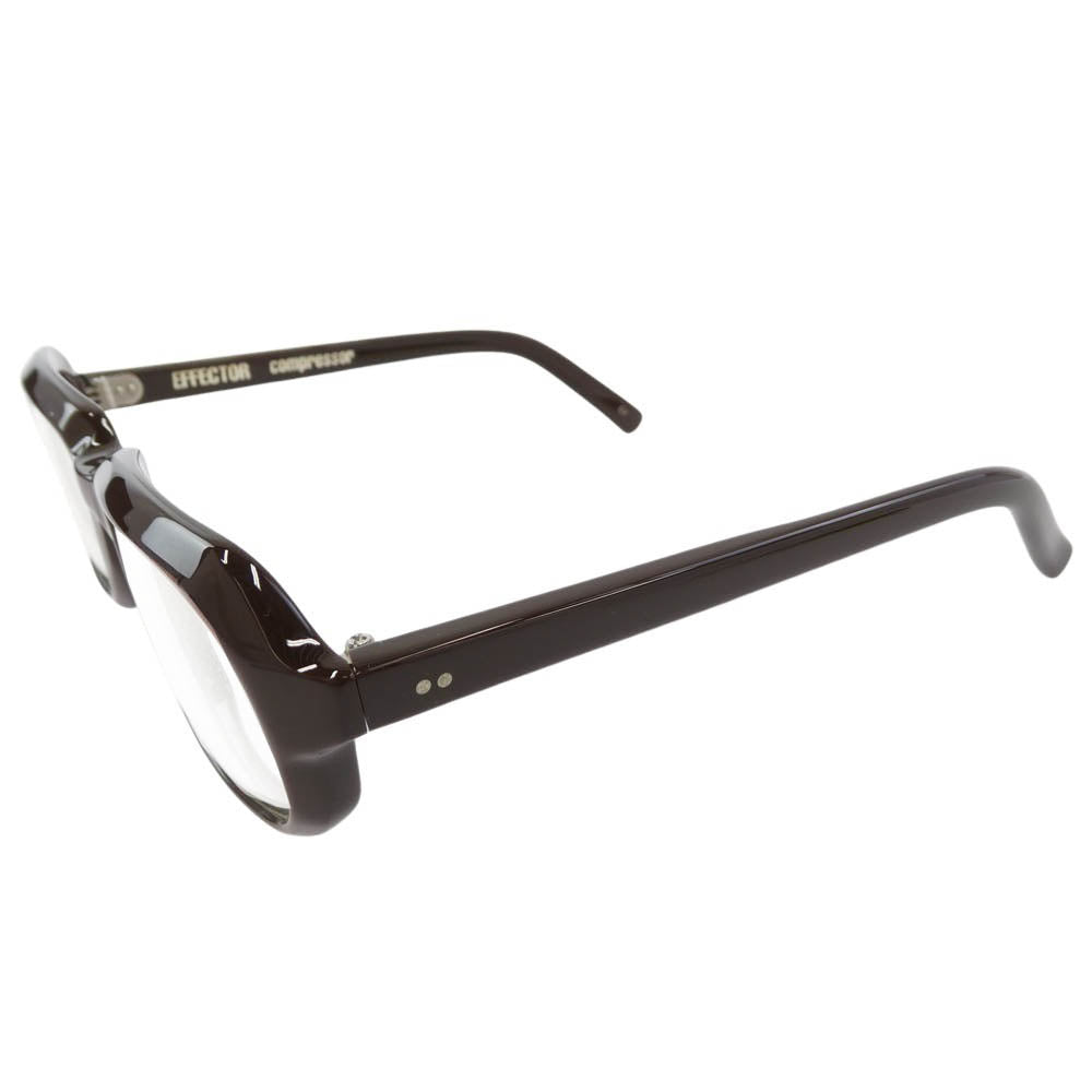 EFFECTOR エフェクター compressor コンプレッサー アイウェア 眼鏡 メガネ フレーム：ブラウン系【中古】