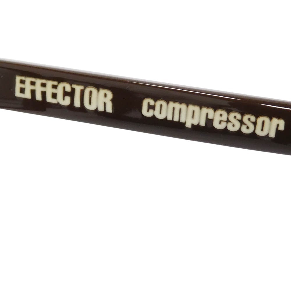 EFFECTOR エフェクター compressor コンプレッサー アイウェア 眼鏡 メガネ フレーム：ブラウン系【中古】