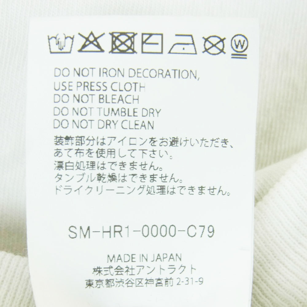 SAINT MICHAEL セントマイケル SM-HR1-0000-C79 SRYM_SS TEE/LOVERS 空山基 プリント 半袖 Tシャツ オフホワイト系 XL【中古】