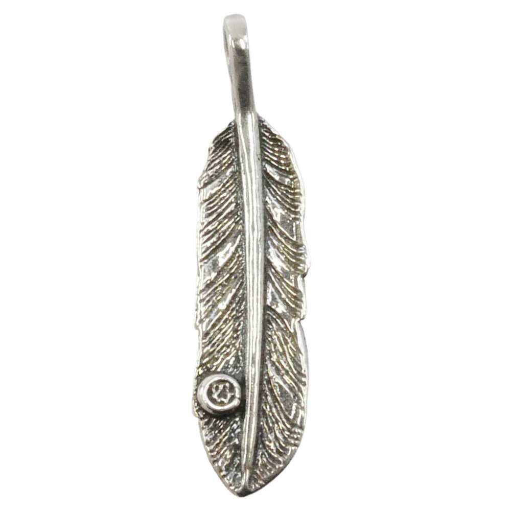 TRAVIS WALKER トラヴィスワーカー 販売証明書付属 feather pendant 18k thunder フェザー ペンダントトップ サンダー シルバー系 ゴールド系【中古】