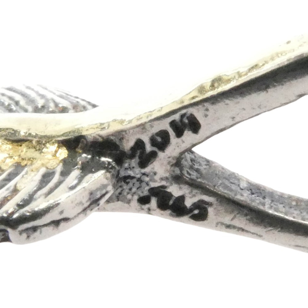 TRAVIS WALKER トラヴィスワーカー 販売証明書付属 feather pendant 18k thunder フェザー ペンダントトップ サンダー シルバー系 ゴールド系【中古】