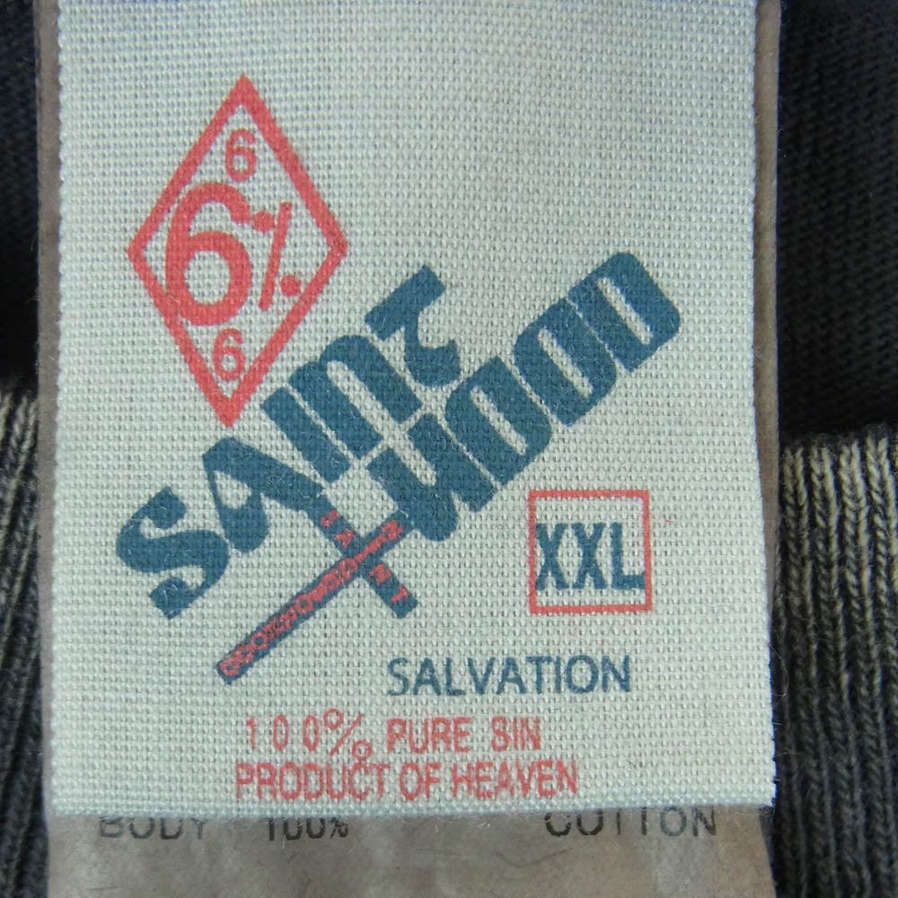 SAINT MICHAEL セントマイケル 25SS SM-HR3-0000-C70 NEIGHBORHOOD S/S TEE ネイバーフッド クルーネック 半袖 Tシャツ カットソー ダークグレー系 XXL【中古】