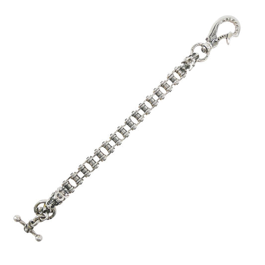 TRAVIS WALKER トラヴィスワーカー 販売証明書付属 Drive wallet chain Tバー付きドライブチェーン ウォレットチェーン シルバー系【中古】