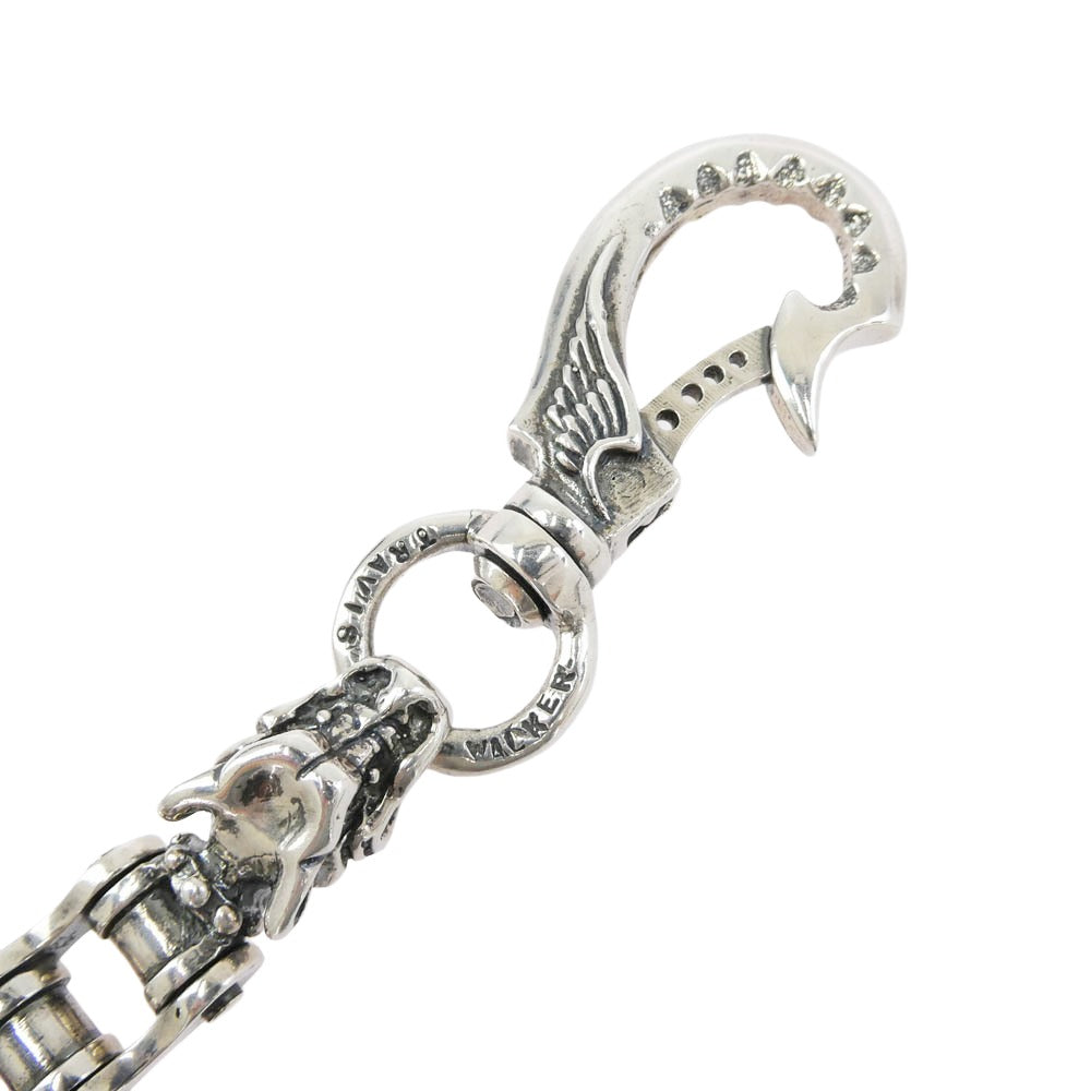 TRAVIS WALKER トラヴィスワーカー 販売証明書付属 Drive wallet chain Tバー付きドライブチェーン ウォレットチェーン シルバー系【中古】