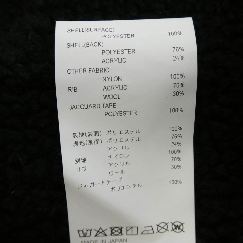 WTAPS ダブルタップス 22SS 222ATDT-JKM02 MERCER JACKET Jacket Poac. Boa ボア フリース ジャケット ブラック系 04【中古】