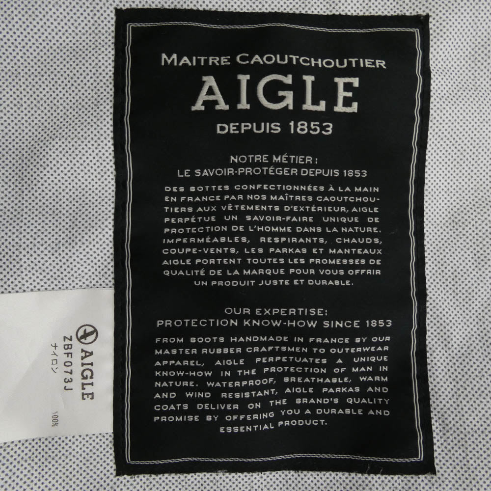 AIGLE エーグル ZBF073J マウンテンパーカー ネイビー系 40【中古】