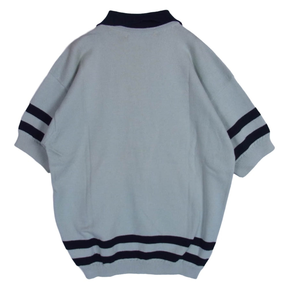 BURBERRY バーバリー Burberrys ヴィンテージ ニット ポロシャツ ライトグリーン系 38【中古】