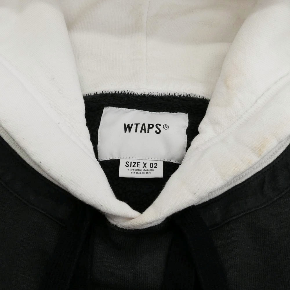 WTAPS ダブルタップス 23AW 232ATDT-CSM24 Hoody Cotton Disarmament フーディー コットン ディスアーマメント プルオーバー パーカー カーキ系 ホワイト系 X02【中古】