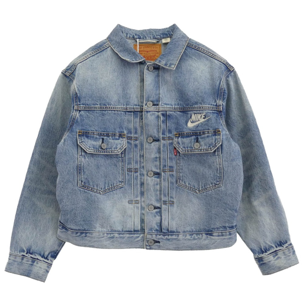 NIKE ナイキ 25SS 002TM0000 Denim Trucker Jacket デニム トラッカー ジャケット Gジャン インディゴブルー系 LEVI'S/S JAPAN/M【極上美品】【中古】