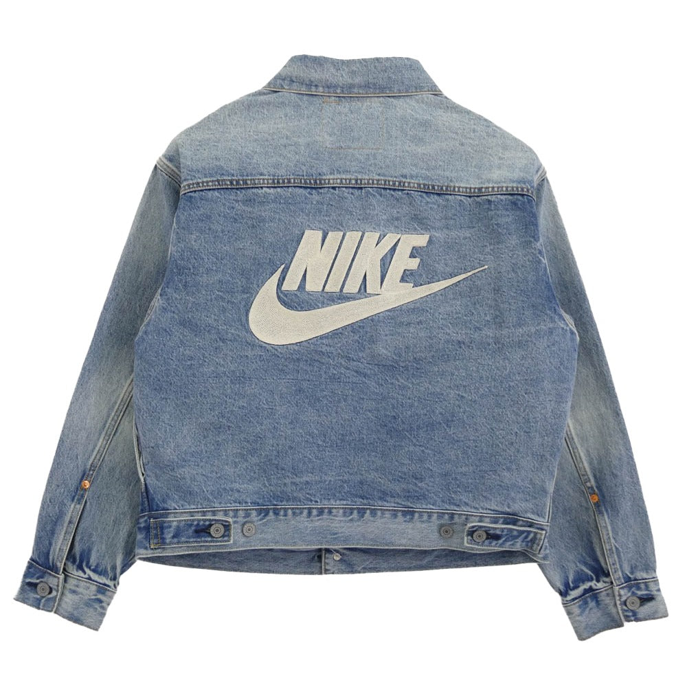NIKE ナイキ 25SS 002TM0000 Denim Trucker Jacket デニム トラッカー ジャケット Gジャン インディゴブルー系 LEVI'S/S JAPAN/M【極上美品】【中古】