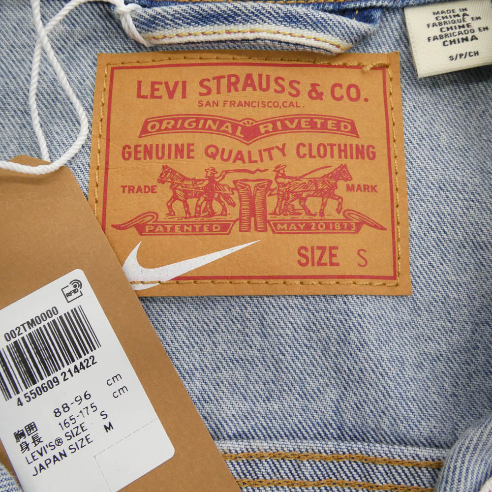 NIKE ナイキ 25SS 002TM0000 Denim Trucker Jacket デニム トラッカー ジャケット Gジャン インディゴブルー系 LEVI'S/S JAPAN/M【極上美品】【中古】