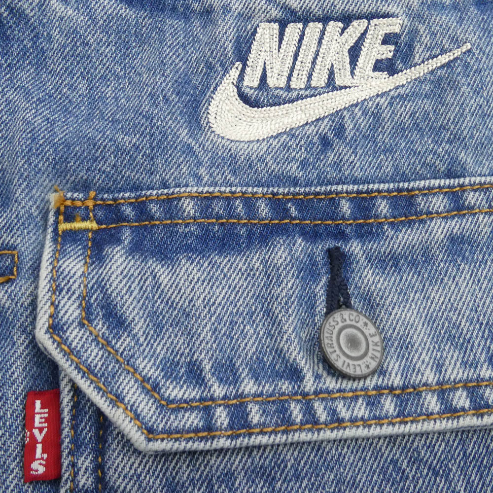 NIKE ナイキ 25SS 002TM0000 Denim Trucker Jacket デニム トラッカー ジャケット Gジャン インディゴブルー系 LEVI'S/S JAPAN/M【極上美品】【中古】