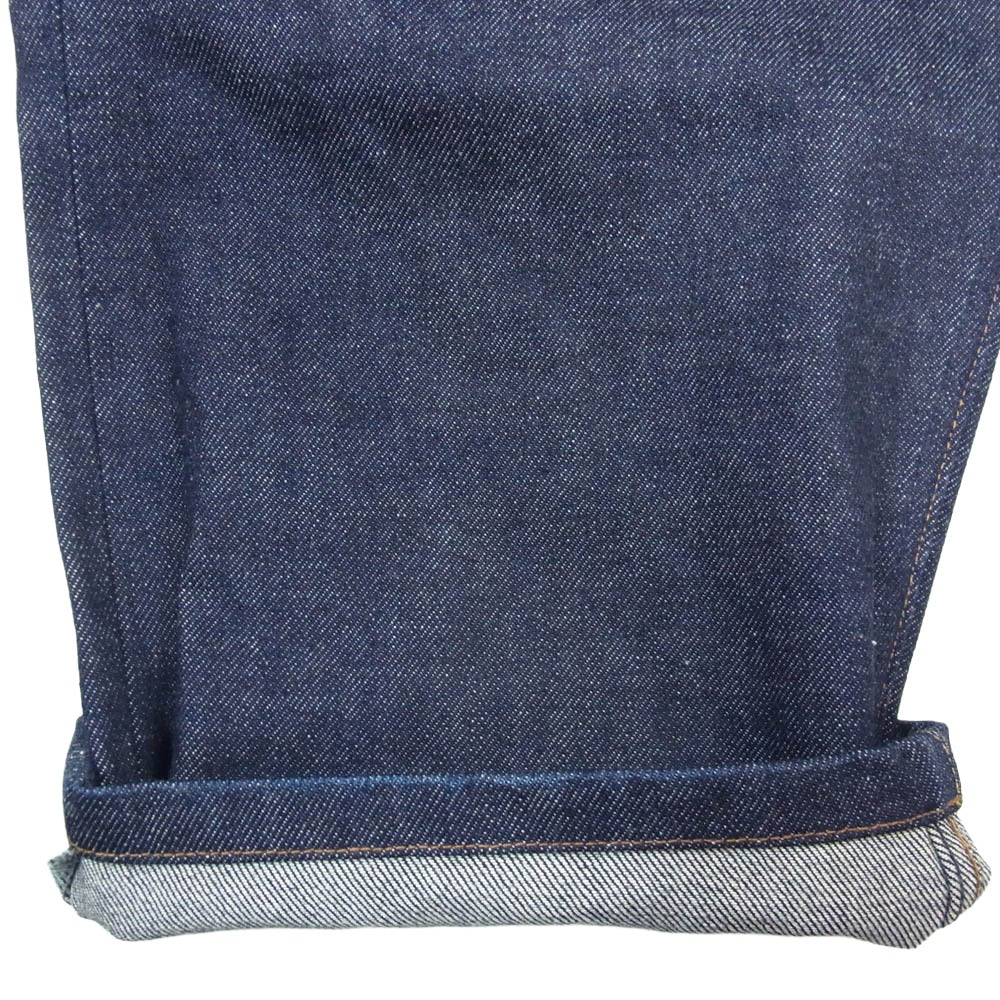 A.P.C. アーペーセー JEAN FAIRFAX ワイドテーパード ボタンフライ ストレート デニム パンツ ジーンズ インディゴブルー系 34【中古】
